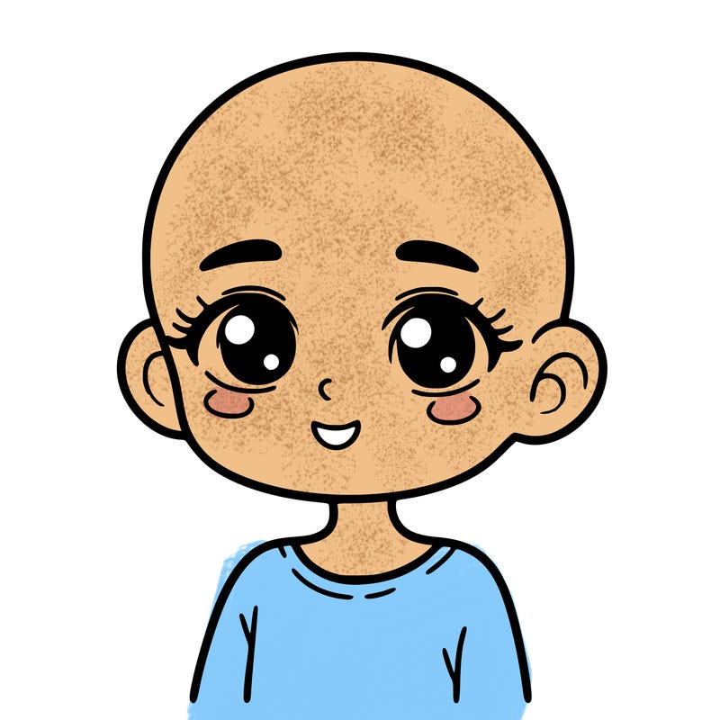 girl with no hair