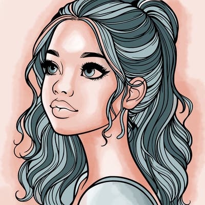 beautiful realistic girl