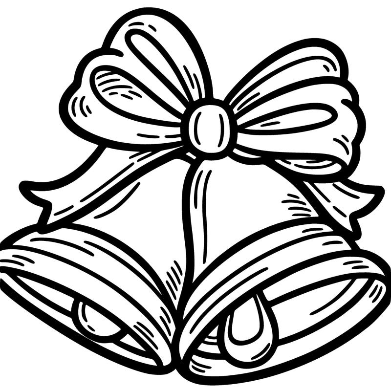 christmas bells with a bow