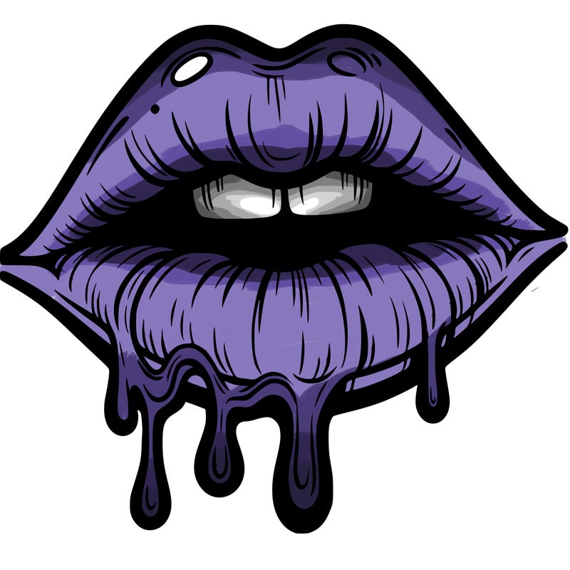 lips that look realistic and drip