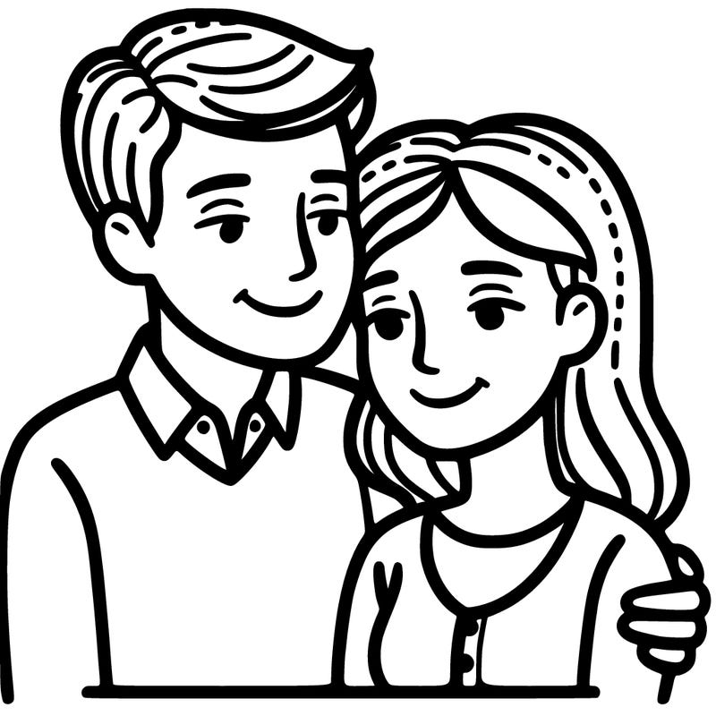 two adult people man and woman who share a deep connection