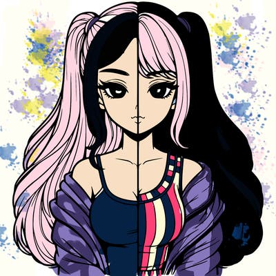 realistic girl split