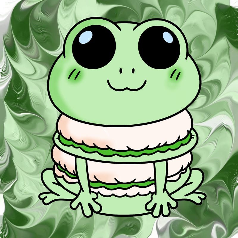 frog macaroon
