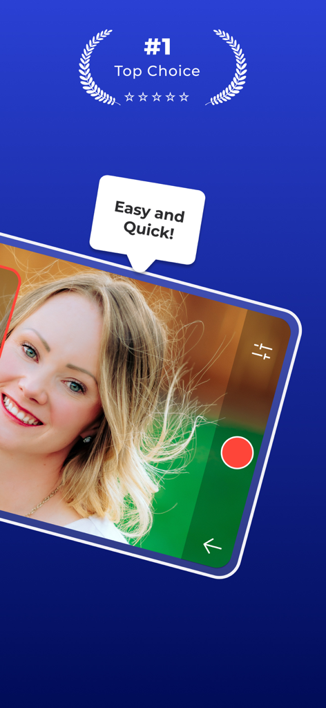 Teleprompter - VILO - VILO Teleprompter App-Oberfläche mit einfacher und schneller Videoaufnahme für Creator