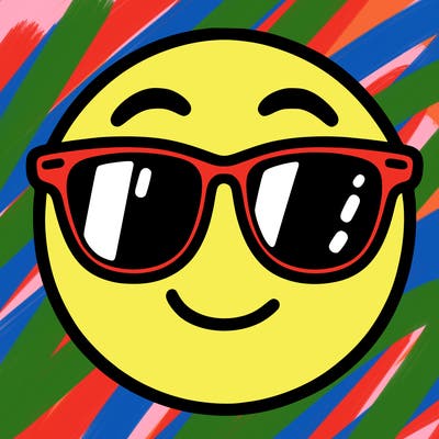 emoji with sunglasses