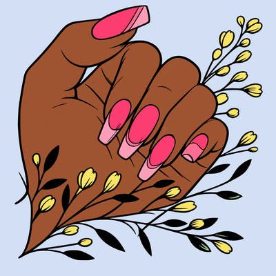 nails with french tip