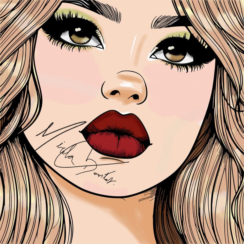 really realistic girl with lips