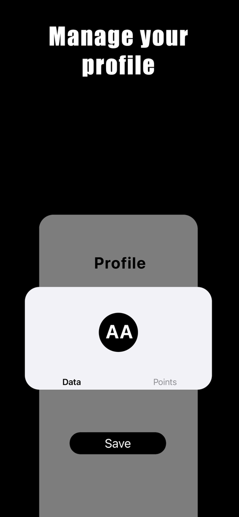 APOEL FC Wallet - Profile management screen of the APOEL FC Wallet app showing user data and points settings