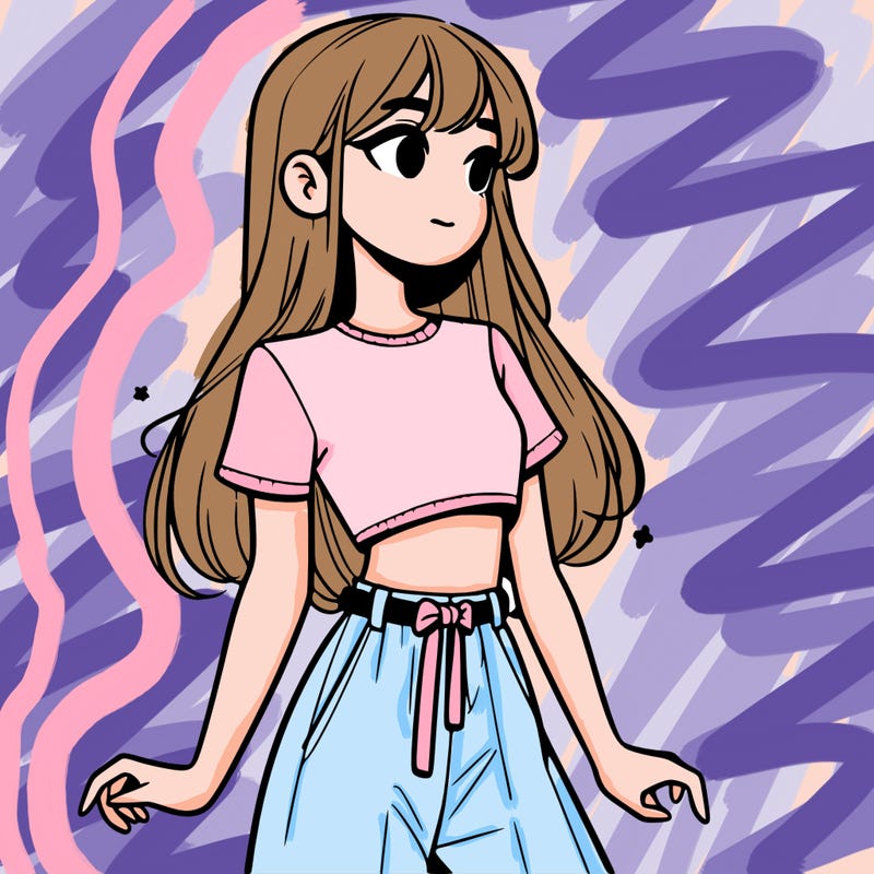 girl in a cute crop top