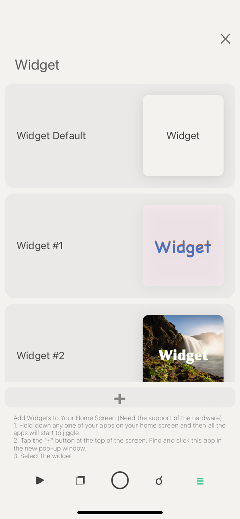 Preview of customizable daily affirmation widgets with different backgrounds and fonts
