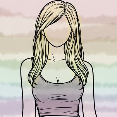 girl in tanktop realistic