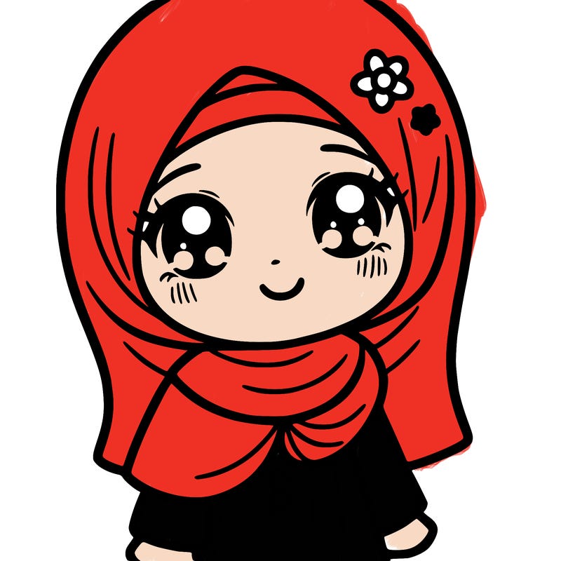 cute girl wearing hijab