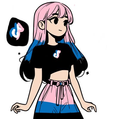 girl in a cute crop top