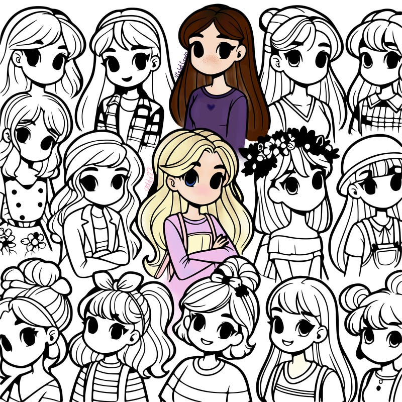 many different girls