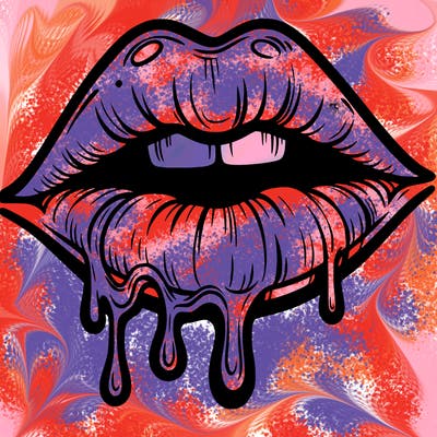 lips that look realistic and drip