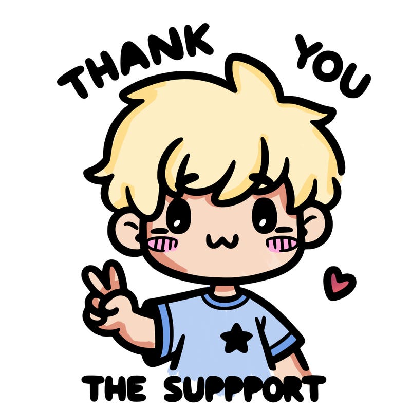 thank you for the support