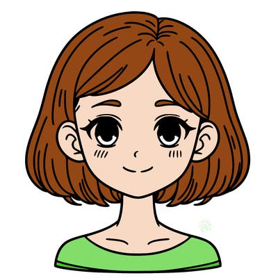 girl with short hair