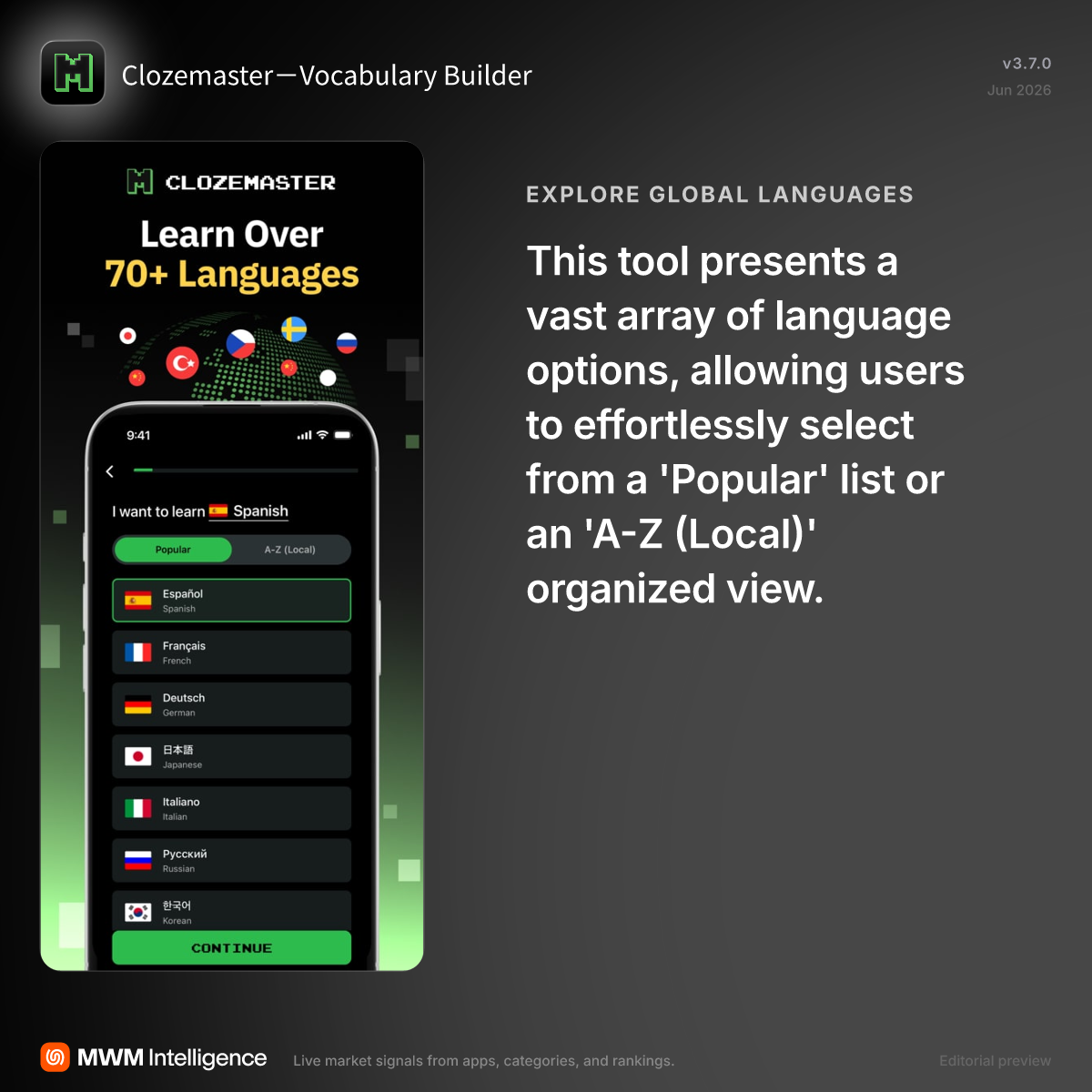 Clozemaster－Vocabulary Builder - Education App | MWM