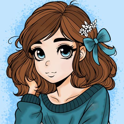 pretty girl realistic shy