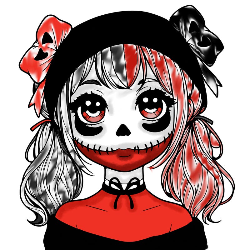 realistic girl halloween