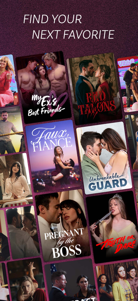 SaltyTV - A collection of posters for short-form drama series including romance and thriller titles on the SaltyTV app.