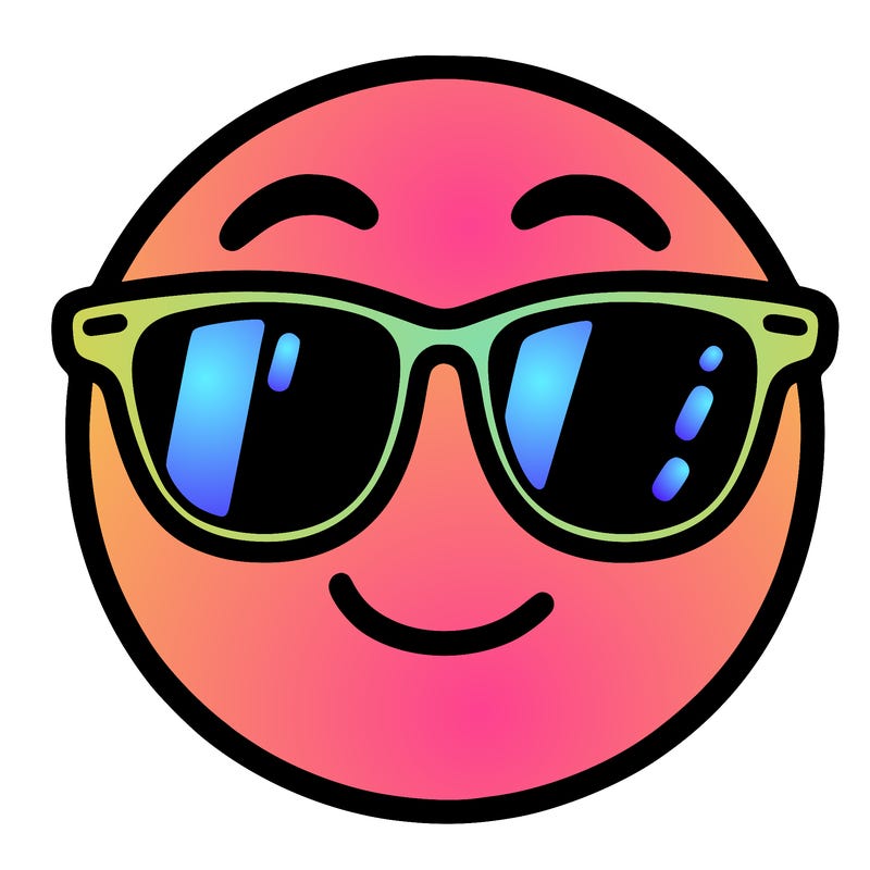 emoji with sunglasses