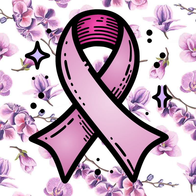 ribbon symbol of national breast cancer awareness month