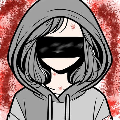 faceless girl in hoodie