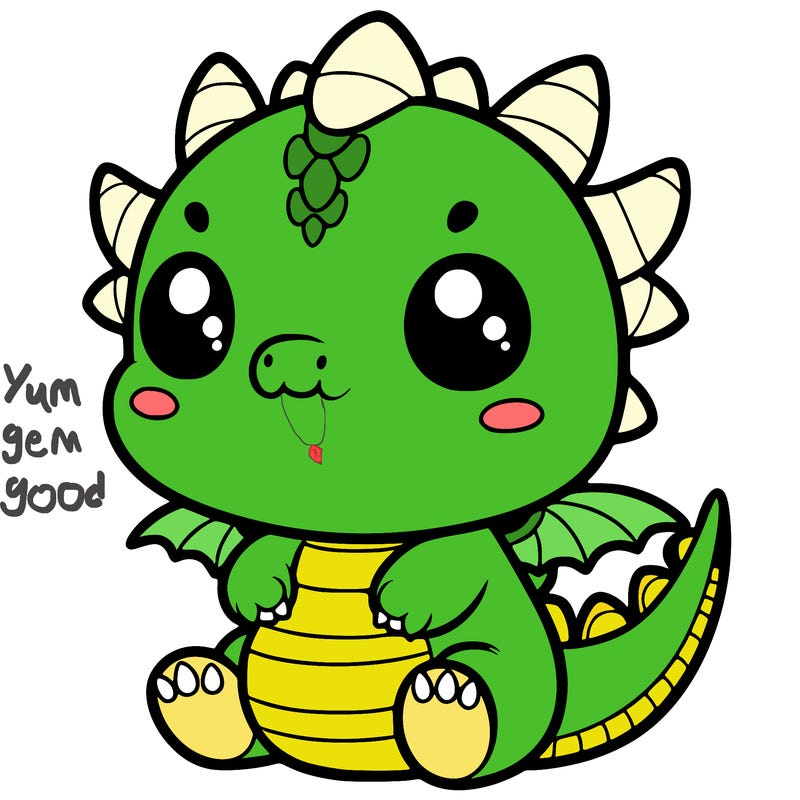 cute dragon plushie