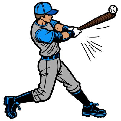 baseball player swinging bat