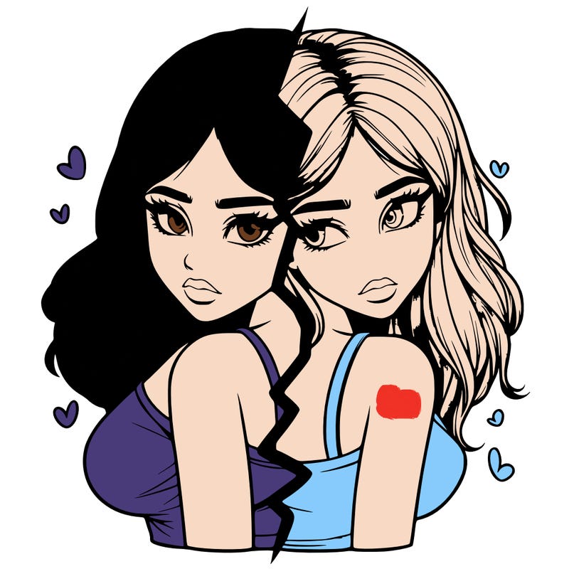 realistic girl split