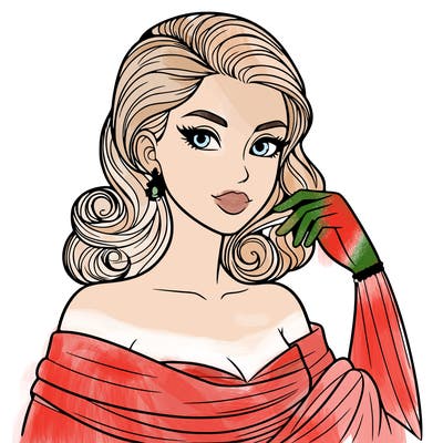 an elegant woman