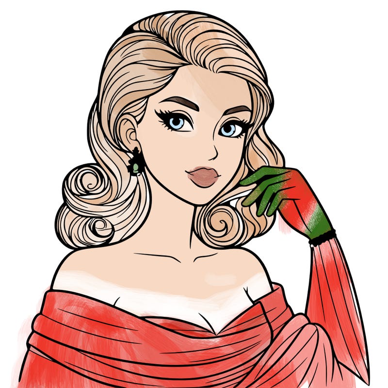 an elegant woman