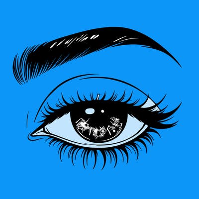 eye closed realistic