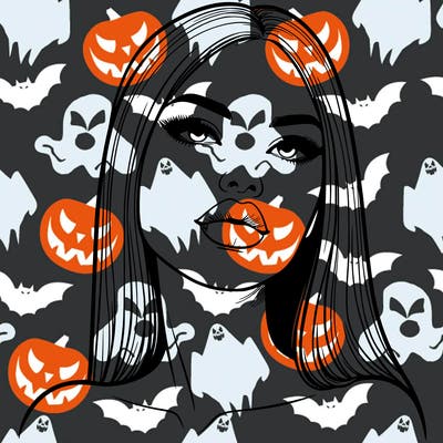 realistic woman with full lips