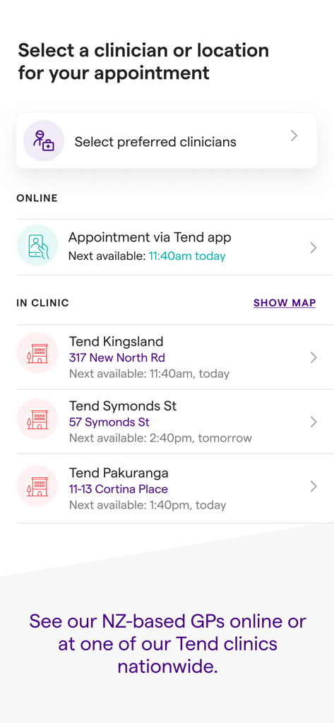 Tend - Medical App | MWM