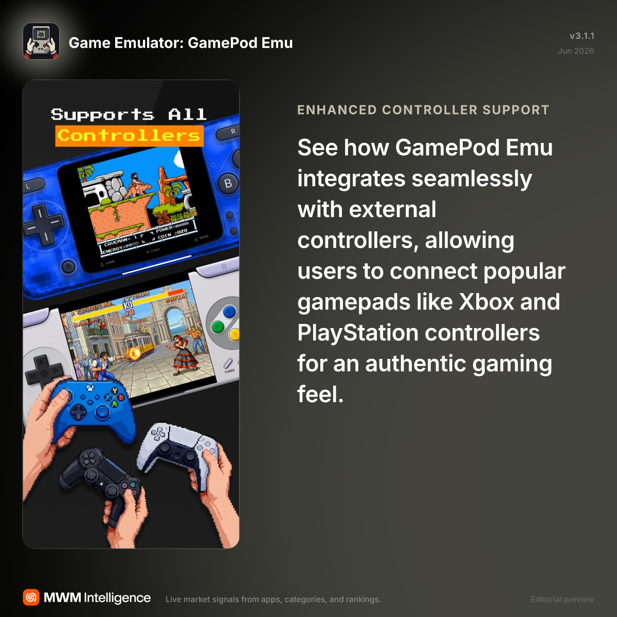 Game Emulator: GamePod Emu - Entertainment App | MWM