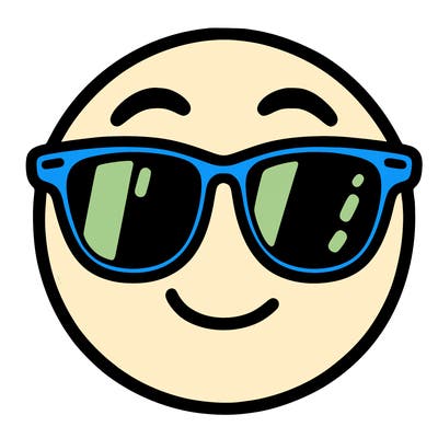 emoji with sunglasses
