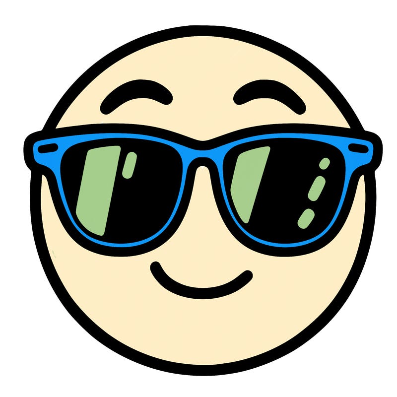 emoji with sunglasses