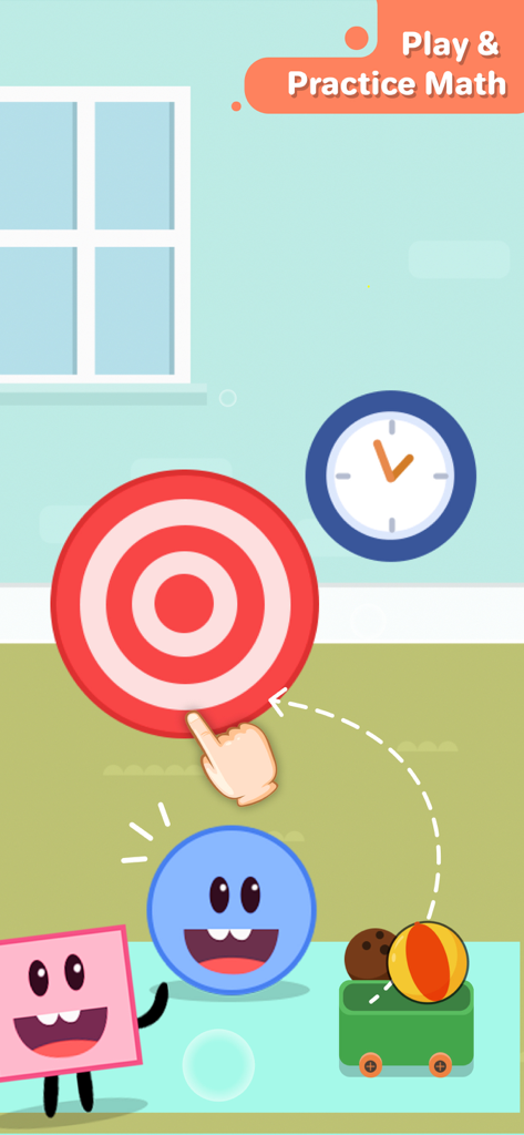 Splash Jr: PreK & Kindergarten - Splash Jr app screenshot showing a math and logic game for preschool children.