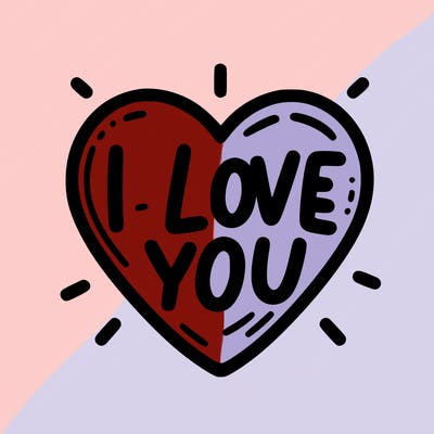 i love you in a big heart