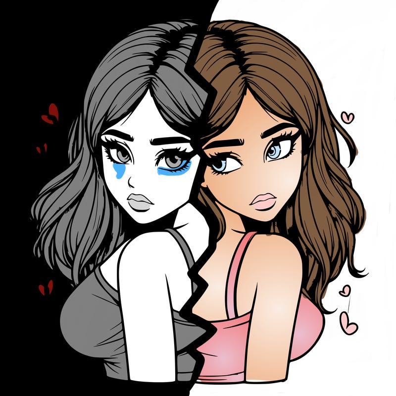 realistic girl split