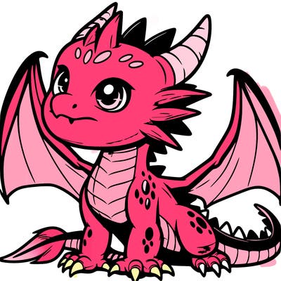fierce baby night dragon