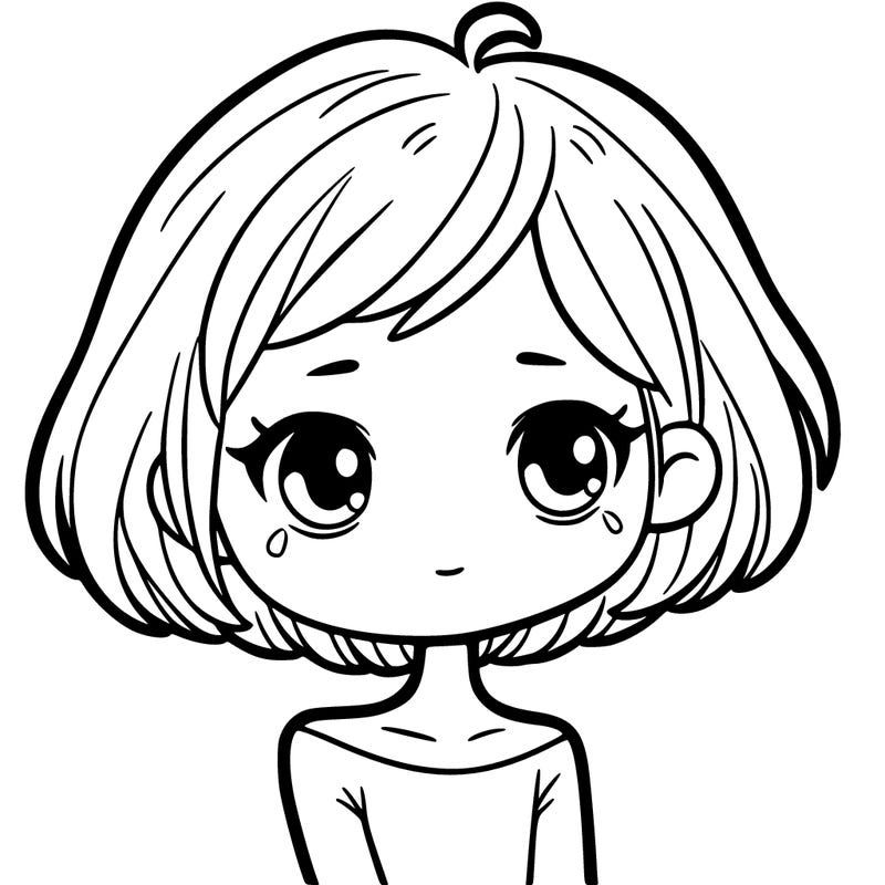 girl with very short hair