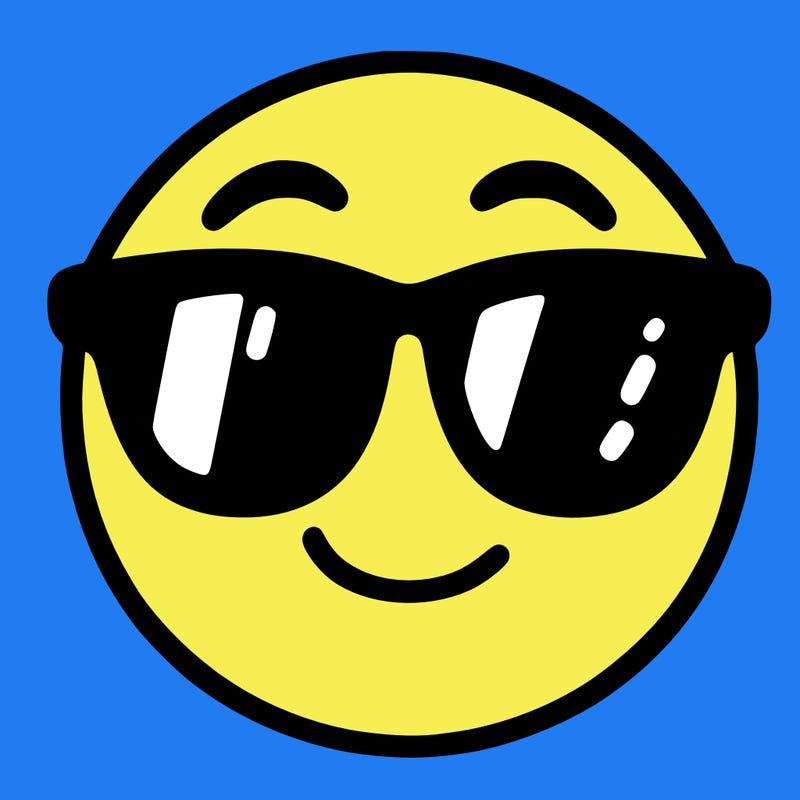emoji with sunglasses