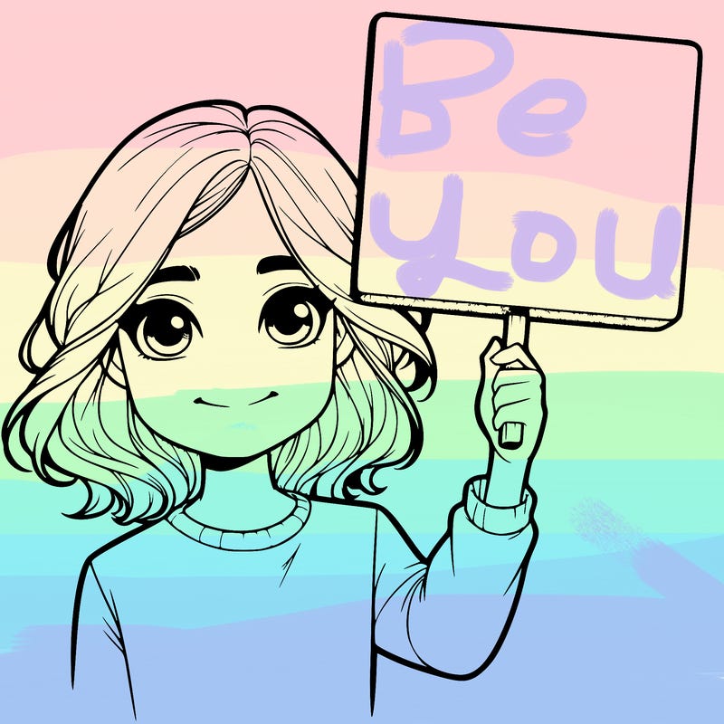 realistic girl holding up a sign