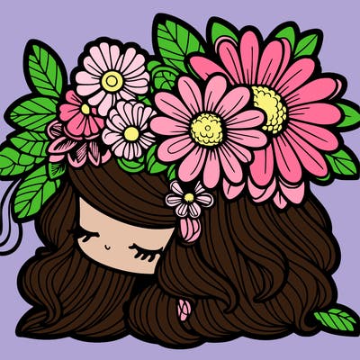 really detailed flower girl