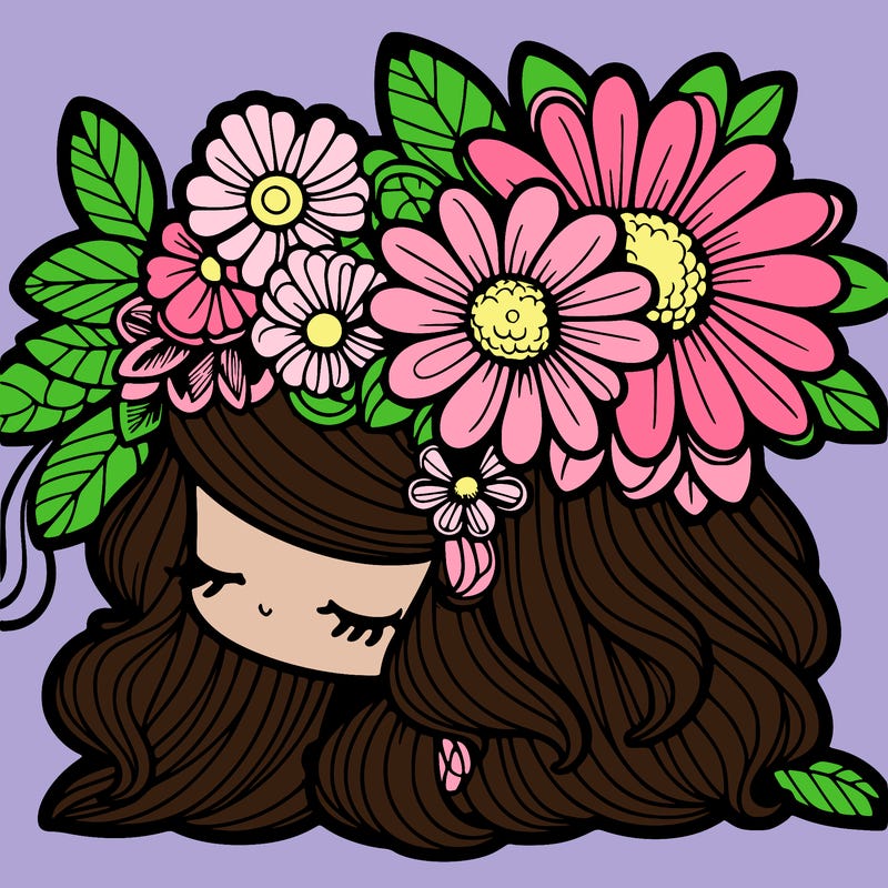 really detailed flower girl