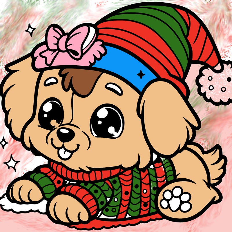 cute christmas dog