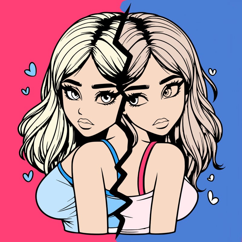 realistic girl split